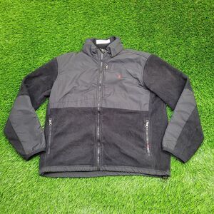 Ralph-Lauren Fleece Jacket Large 23x27 Black